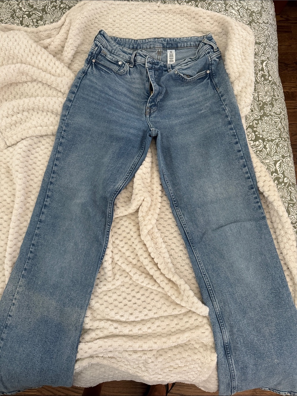 H&M Light Blue Straight Leg Women's Jeans
